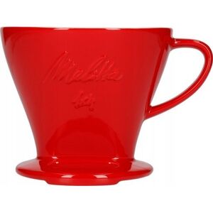 Melitta Melitta porcelanowy dripper do kawy 1x4 - Czerwony