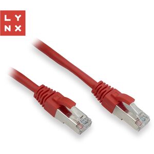 LYNX FTP patch kabel Cat5e PVC, CCA, 7m, červený