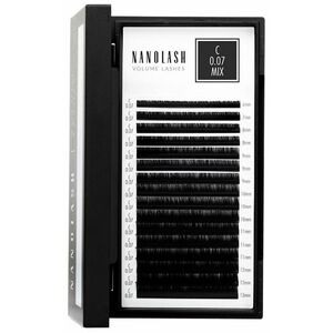 Zestaw sztuczne rzęsy Nanolash VOLUME LASHES Doczepy 6-13 mm