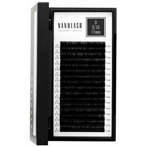 Zestaw sztuczne rzęsy Nanolash VOLUME LASHES Doczepy 11 mm