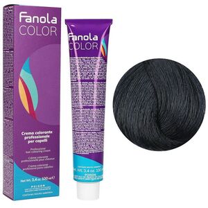 Fanola Color Krem koloryzujący Farba do włosów 100ml Black (1.0)
