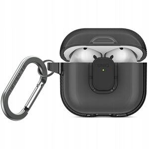 Etui UNIQ Glase Pro do Apple AirPods 4 Lock Case dymny