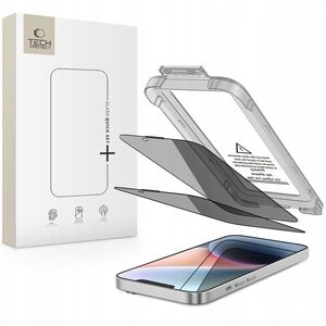 Szkło prywatyzujące Tech-Protect Quick Set Spy+ do Apple iPhone 13 / 13 Pro / 14 / 16e Privacy [2 PACK]