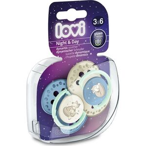 Smoczek 3-6m 2 szt. Night Day 22/914 boy Lovi