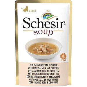Schesir Soup Karma dla Kota Zupa Łosoś Marchew 85g
