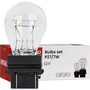 Żarówki halogenowe p27/7w 12v 27/7w w2.5x16q 10szt. amio-04513
