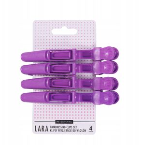 SISTER YOUNG_Lara Hairdressing Clips Set klipsy fryzierskie do włosów Violet 4szt