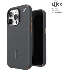Speck Speck Presidio2 Pro ClickLock & MagSafe - Etui iPhone 15 Pro (Charcoal Grey / Cool Bronze)