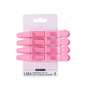 SISTER YOUNG_Lara Hairdressing Clips Set klipsy fryzierskie do włosów Pink 4szt