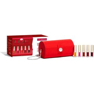 CLARINS SET (LIP COMFORT OIL 01 HONEY 1.4ML + LIP COMFORT OIL 04 PITAYA 1.4ML + LIP COMFORT OIL 08 STRAWBERRY 1.4ML + LIP COMFORT OIL 03 CHERRY 1.4ML + LIP COMFORT OIL 09 CHOCOLATE 1,