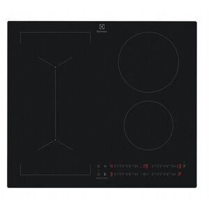 Electrolux 600 Series SaphirMatt  Hob2Hood  platums 59 cm  bez ramja  melna - Iebuvejama indukcijas plits virsma