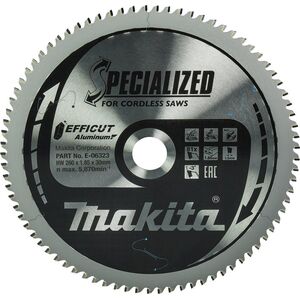 Makita MAKITA PIŁA TARCZOWA DO ALUMINIUM 260x30x81z EFFICUT