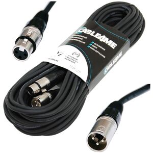 CABLE4ME kabel mikrofonowy sygnałowy XLR/XLR 20m