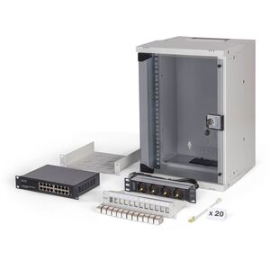DIGITUS Netzwerk-Set 254 mm (10") - 9HE, 315x300 mm (BxT)we