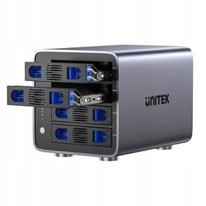 Unitek Obudowa RAID do dysku SATA 2.5''/3.5'' 8 trybów 80TB USB-C