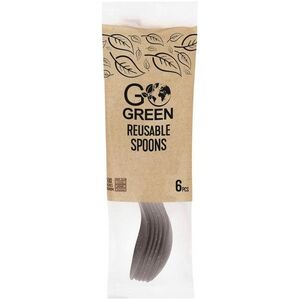 Επαναχρησιμοποιήσιμα κουτάλια Go Green 6 τεμ. μαύρα 4743115013638