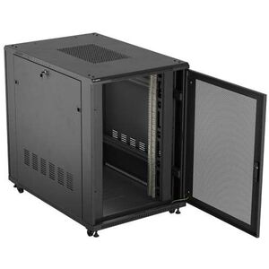 ΕΓΚΑΤΑΣΤΑΣΙΑΚΟ ΝΤΟΥΛΑΠΙ RACK ΔΑΠΕΔΟΥ 19" 22U 800X1200 ΜΑΥΡΟ ΔΙΑΤΡΗΤΗ ΠΟΡΤΑ Lanberg (FLAT PACK)