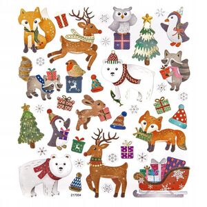 Αυτοκόλλητα DP Craft Winter Animals 38τμχ 9467141 5907590007165