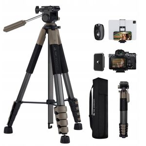 Statyw Fotograficzny Foto 190cm 4kg Uchwyt Na Telefon + Pilot / K&f Kf09.155