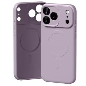 Etui Mercury Semi-Silicone MagSafe do iPhone 17 Pro Max lawendowa szarość