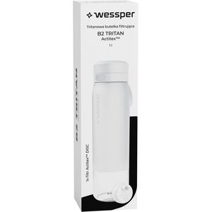 Butelka filtrująca Wessper B2 TRITAN Actitex™ 1000ml White (WES273-1000-WH_K)