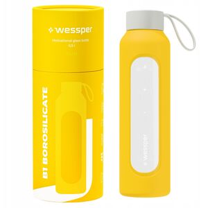 Szklana butelka Wessper B1 Borosilicate 500ml Sun (WES260-500-YL-NEW)