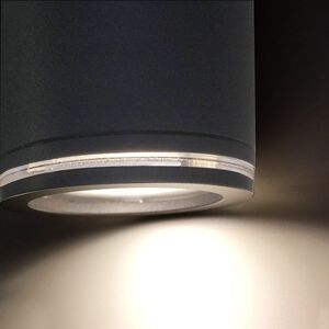 Oprawa elewacyjna bez czujnika L940 S PIR 14.5W 2xGU-10 3000K 1240lm IP44 IK03 230V antracyt / aluminium / tworzywo