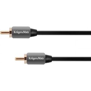 Kabel Kruger&Matz RCA (Cinch) - RCA (Cinch) 0.5m szary (KM0300)