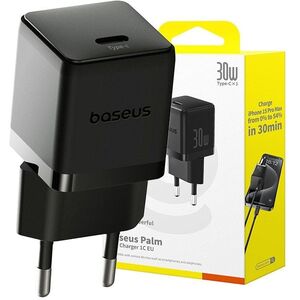 Baseus Palm USB C Ladegerät 30W EU schwarz