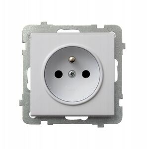 GP-1RZ/m/75 SONATA Gniazdo pojedyncze z uziemieniem biały mat GP-1RZ/m/75