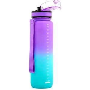 Bidon sportowy Meteor 1000 ml fioletowy/błękitny