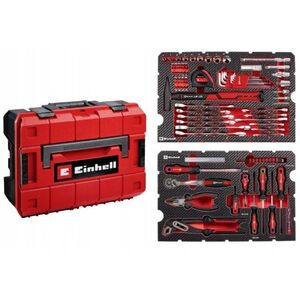 EINHELL work tool and accessory set, 3/8'', 1/4'', 1/2'', E-CASE case, 80 pcs.