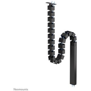 NEOMOUNTS Cable Spine Organizer for sit/stand desk frames screw mounted magnetic channel black