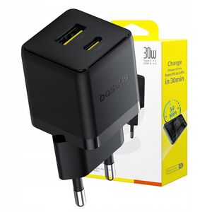 Ładowarka sieciowa Baseus Palm 30W USB-C USB-A - czarna