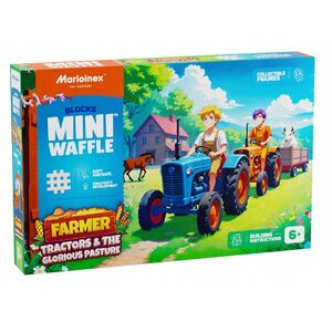 *****Klocki waffle Farmer traktor/łąka 100el 07535