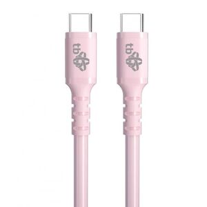 Καλώδιο USB C - USB C 60W ζελέ 1m ροζ