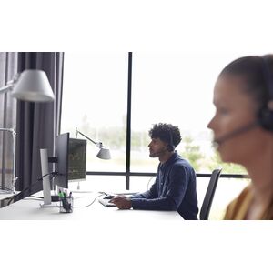 POLY EncorePro 320 with Quick Disconnect Binaural Headset TAA Przewodowa Opaska na głowę Biuro/centrum telefoniczne USB Typu-A Czarny