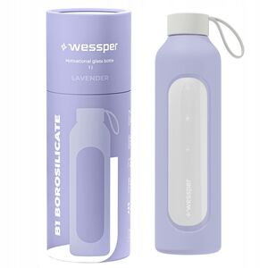 Szklana butelka Wessper B1 Borosilicate 1000ml Lavender  (WES260-VI-NEW)