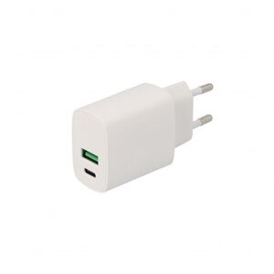 Φορτιστής Τοίχου SEEK TOTI 20W Type-C + USB A, Λευκός