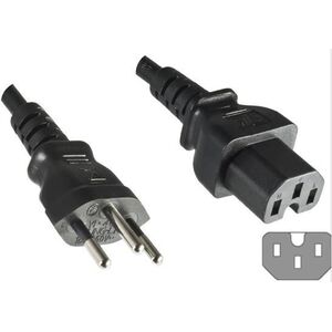 Microconnect PE160518 kabel zasilające Czarny 1,8 m C15 panel