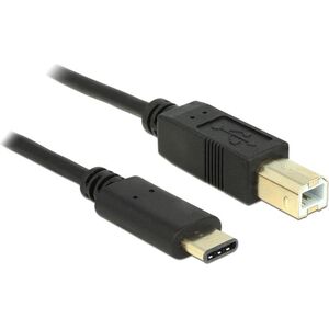 Kabel USB Delock USB-C - 0.5 m Czarny (83328)
