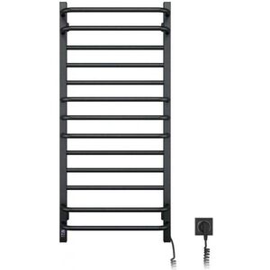 Navin Ηλεκτρική πετσετοθήκη Navin Grandis 480*1000 Sensor με χρονοδιακόπτη δεξιά μαύρη 12-208053-4810