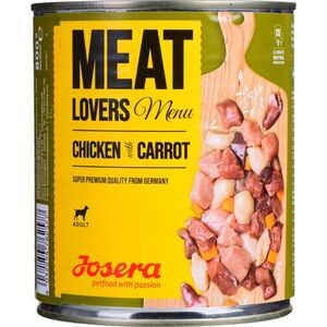 Josera Meatlovers Menu Kurczak z marchewką karma mokra dla psów 800g