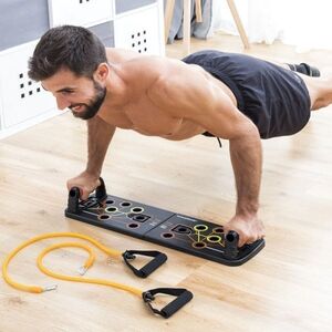 InnovaGoods Deska do Pompek Push-Up z Taśmami Oporowymi i Przewodnikiem po Ćwiczeniach Pulsher InnovaGoods
