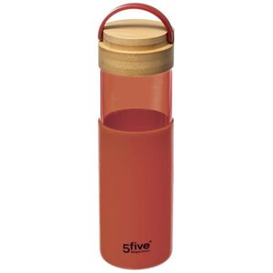 Szklana butelka z silikonowym uchwytem, 550 ml