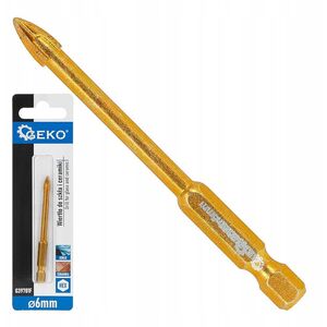 Wiertło do szkła i ceramiki HEX 6mm (500)