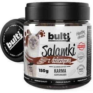 BULTI Salamki z dziczyzny przysmak dla kota 150g