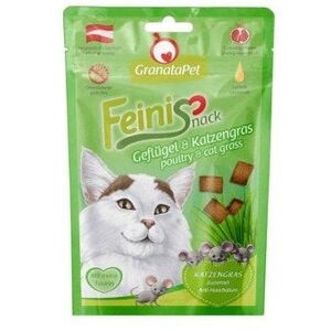 GranataPet FeiniSnack drób i kocia trawa przysmak dla kota 50g