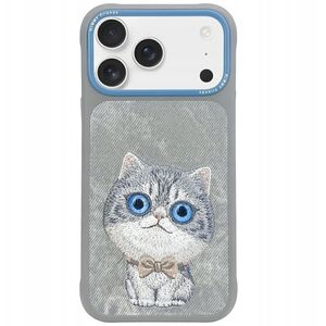 Etui Nimmy Big Eyed Pet 2.0 Cat do iPhone 17 szary