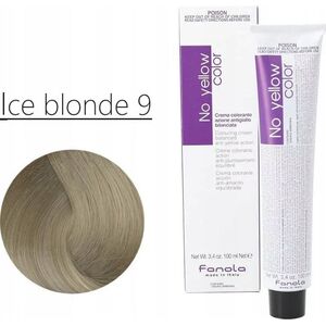 Fanola Fanola, No Yellow Color, Permanent Hair Dye, 9 Ice, 100 ml For Women